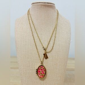 Lilly Pulitzer locket necklace
